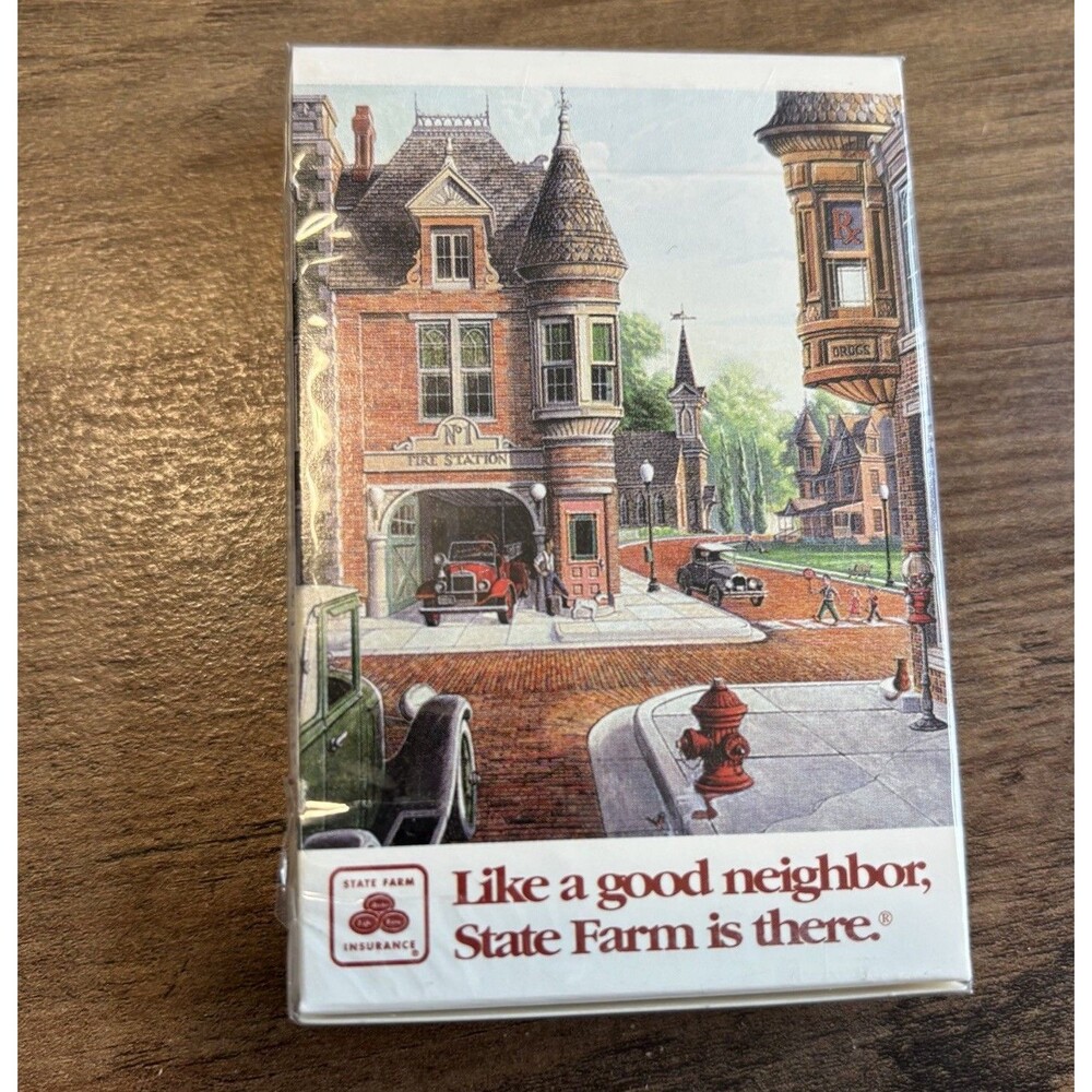 Sealed in Original Box State Farm Playing Cards Standard Bridge Deck